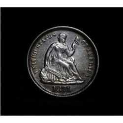 1871-p Liberty Seated Half Dime 1/2 10c Grades ms62