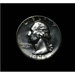 1956 Proof Washington Quarter grades PR65 CAM