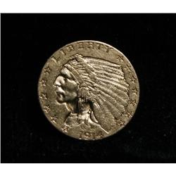 1914-d $2 1/2 Gold Indian Grades ms62