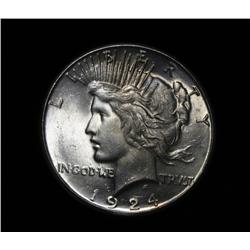 1924-s Peace Dollar Grades Select Uncirculated ms63