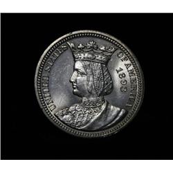 ***RARE 1893 Isabella Quarter RARE***  - beautifully toned  - Grades Gem Uncirculated ms65
