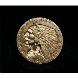 1910-p $2 1/2 Indian Gold Grades Choice Uncirculated ms64