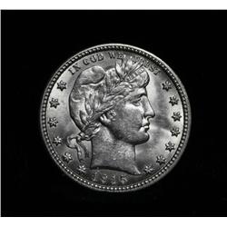 1915-p Barber Quarter 25c Grades Gem Uncirculated ms65