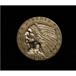 1912-p $2 1/2 Gold Indian Grades Select Uncirculated ms62