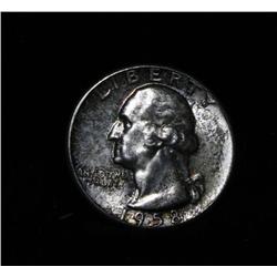 1958-p Washington Quarter Beautiful Original toning Grades Gem Uncirculated ms66