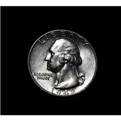 1948-p Washington Quarter 25c Grades au58/slider