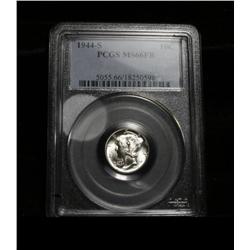 PCGS 1944-s Liberty Head 'Mercury' Dime Graded ms66 FSB
