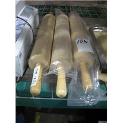 NEW 18" ROLLING PIN (X3)