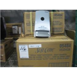 NEW CASE (6) OF SOFT CARE "ELITE" 1000ML SOAP DISPENSERS (X6)