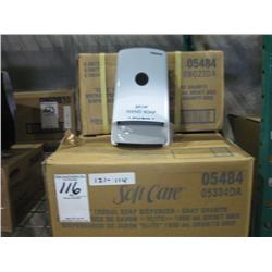 NEW CASE (6) OF SOFT CARE "ELITE" 1000ML SOAP DISPENSERS (X6)