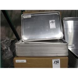 NEW HALF SIZE ALUMINUM SHEET PANS (X12)