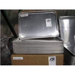 NEW HALF SIZE ALUMINUM SHEET PANS (X12)