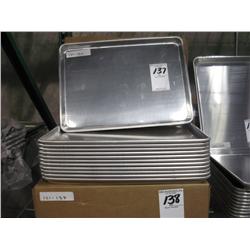 NEW HALF SIZE ALUMINUM SHEET PANS (X12)
