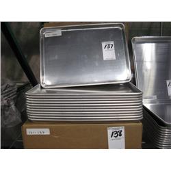 NEW HALF SIZE ALUMINUM SHEET PANS (X12)