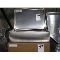 NEW HALF SIZE ALUMINUM SHEET PANS (X12)