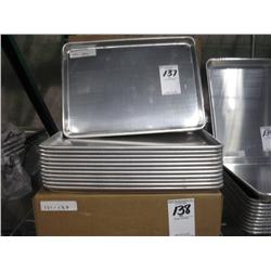 NEW HALF SIZE ALUMINUM SHEET PANS (X12)