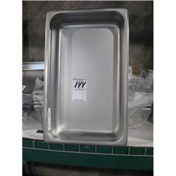 NEW FULL SIZE 4" ALUMINUM STEAM TABLE PANS (X6)
