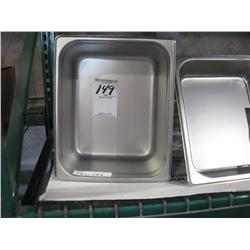 NEW HALF SIZE 6" ALUMINUM STEAM TABLE PANS (X6)