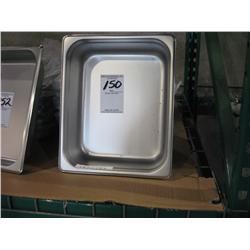 NEW HALF SIZE 4" ALUMINUM STEAM TABLE PANS (X6)