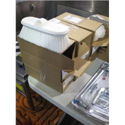 NEW 12" WHITE CLEANING BRUSHES (X3)