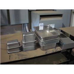 MISC PANS, PIZZA CUTTER, & CONDIMENT HOLDER (X1)