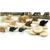 Image 3 : LOT OF CARVED STONE & IVORY ELEPHANTS