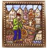 Image 1 : ANTIQUE LEADED STAINED GLASS FRAMED WINDOW PANEL