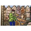 Image 3 : ANTIQUE LEADED STAINED GLASS FRAMED WINDOW PANEL