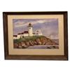 Image 1 : ORIGINAL WATERCOLOR LIGHTHOUSE BY AGNES RANDLE