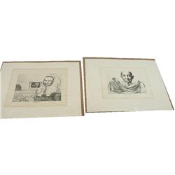 CHARLES BRAGG PRINTS LOT OF TWO