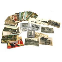 POSTCARD & PHOTO LOT EARLY WESTERN US SHOTS