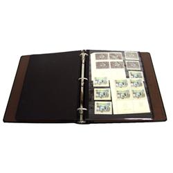 STAMP STOCK BOOK WITH FRENCH PLATE BLOCKS 1960S