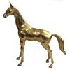 Image 1 : LARGE DECORATORS BRASS HORSE STATUE