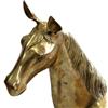 Image 2 : LARGE DECORATORS BRASS HORSE STATUE
