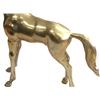 Image 3 : LARGE DECORATORS BRASS HORSE STATUE