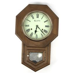 MONTGOMERY WARD CHIMING SCHOOLHOUSE CLOCK