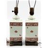 Image 5 : PAIR OF JOHNSON BROS TRANSFERWARE PORCELAIN LAMPS
