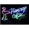Image 1 : FLAMINGO CAFE NEON STORE SIGN