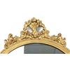 Image 3 : ANTIQUE FRENCH STYLE FLORAL GILT HALL MIRROR