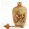 Image 4 : LOT OF ONE IVORY OPIUM BOTTLE AND ONE GLASS