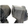Image 4 : PAIR OF CARVED STONE AFRICAN FIGURAL BOOK ENDS