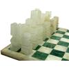 Image 3 : HAND CARVED MEXICAN ONYX CHESS SET