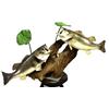 Image 1 : TAXIDERMY DISPLAY TWO LARGEMOUTH BASS IN HABITAT
