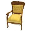 Image 1 : LATE VICTORIAN AMERICAN CARVED OAK ARMCHAIR