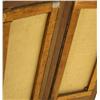 Image 4 : MAHOGANY VICTORIAN 3 PAINTED CANVAS PANEL SCREEN