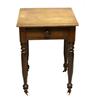 Image 1 : ANTIQUE WALNUT SINGLE DRAWER WORK TABLE