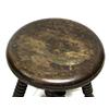 Image 2 : ANTIQUE DOLPHN FOOTED PINE WOOD PIANO STOOL