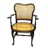 Image 1 : QUEEN ANNE CANE SEAT AND BACK LADIES ARM CHAIR
