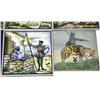 Image 5 : DON QUIXOTE PAINTED TILES LOT OF TWELVE