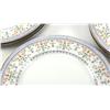 Image 2 : LOT OF 10 HAND PAINTED GOLD RIMMED DINNER PLATES